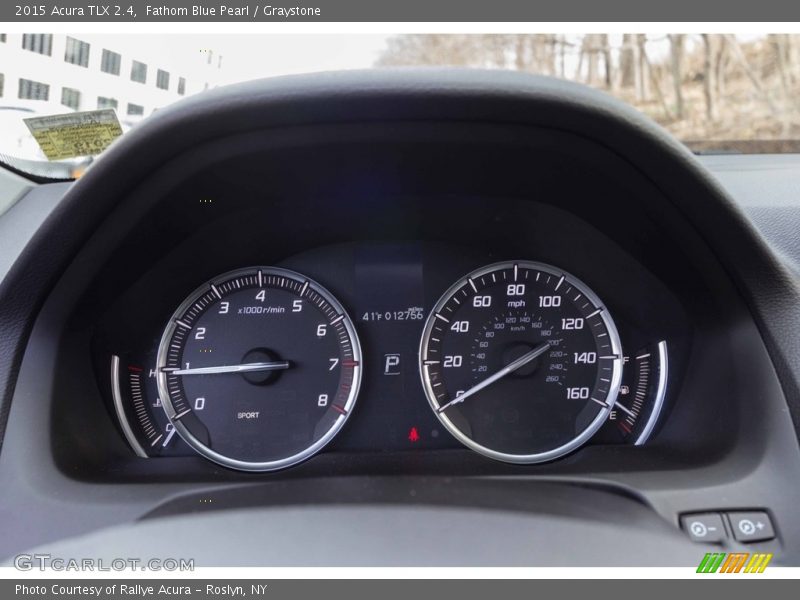 Fathom Blue Pearl / Graystone 2015 Acura TLX 2.4