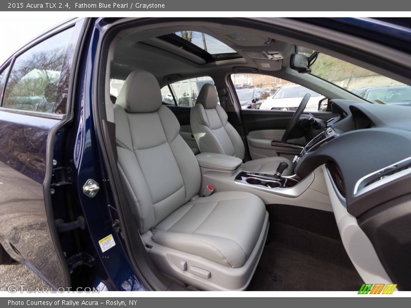 Fathom Blue Pearl / Graystone 2015 Acura TLX 2.4