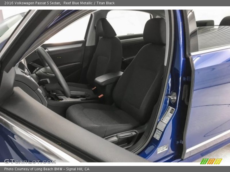 Reef Blue Metallic / Titan Black 2016 Volkswagen Passat S Sedan