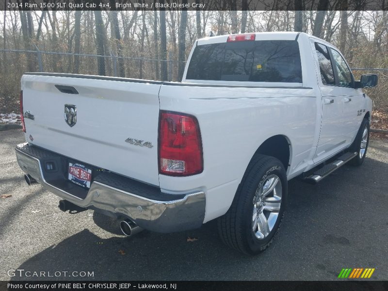 Bright White / Black/Diesel Gray 2014 Ram 1500 SLT Quad Cab 4x4