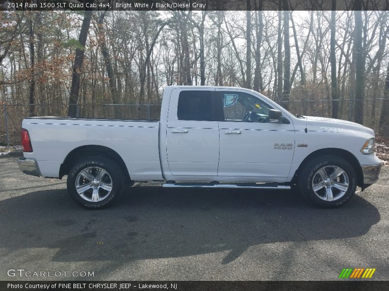 Bright White / Black/Diesel Gray 2014 Ram 1500 SLT Quad Cab 4x4