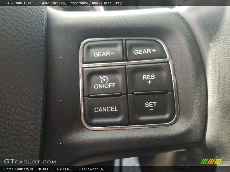Bright White / Black/Diesel Gray 2014 Ram 1500 SLT Quad Cab 4x4