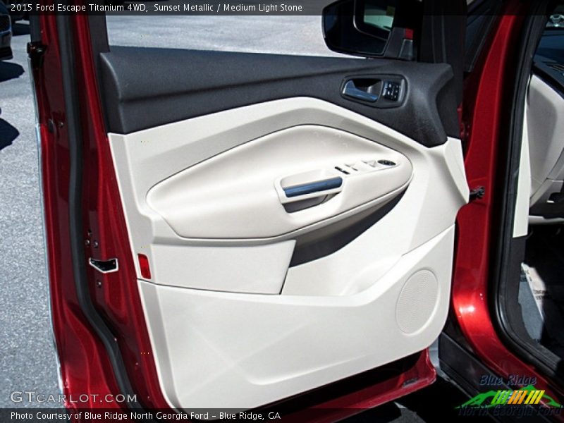 Sunset Metallic / Medium Light Stone 2015 Ford Escape Titanium 4WD