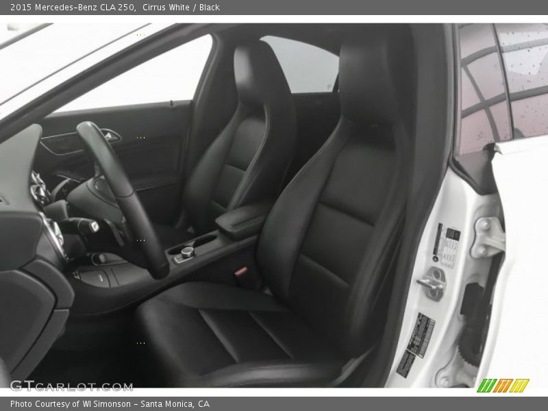 Cirrus White / Black 2015 Mercedes-Benz CLA 250
