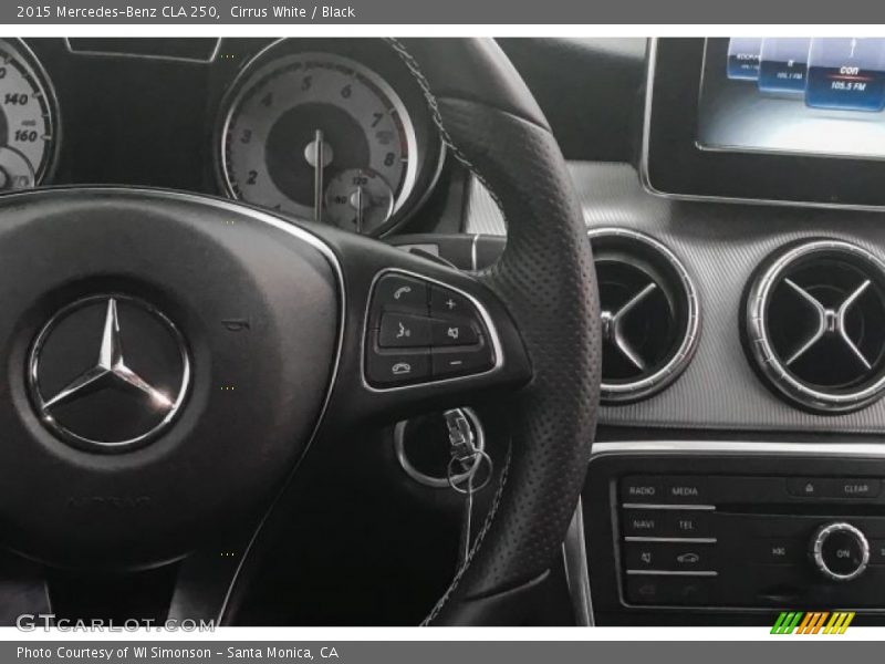 Cirrus White / Black 2015 Mercedes-Benz CLA 250