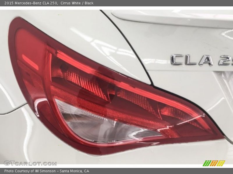 Cirrus White / Black 2015 Mercedes-Benz CLA 250