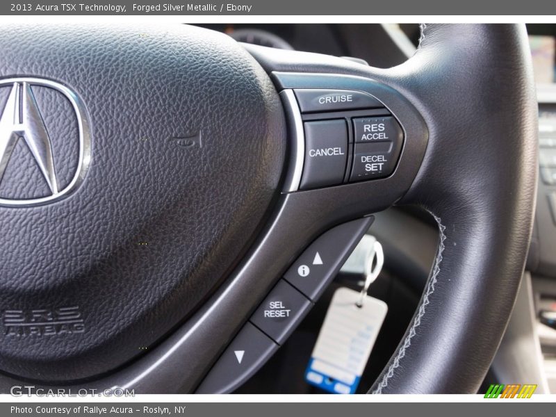 Forged Silver Metallic / Ebony 2013 Acura TSX Technology