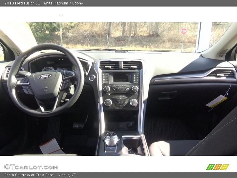 White Platinum / Ebony 2018 Ford Fusion SE