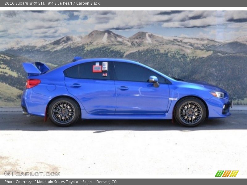 WR Blue Pearl / Carbon Black 2016 Subaru WRX STI