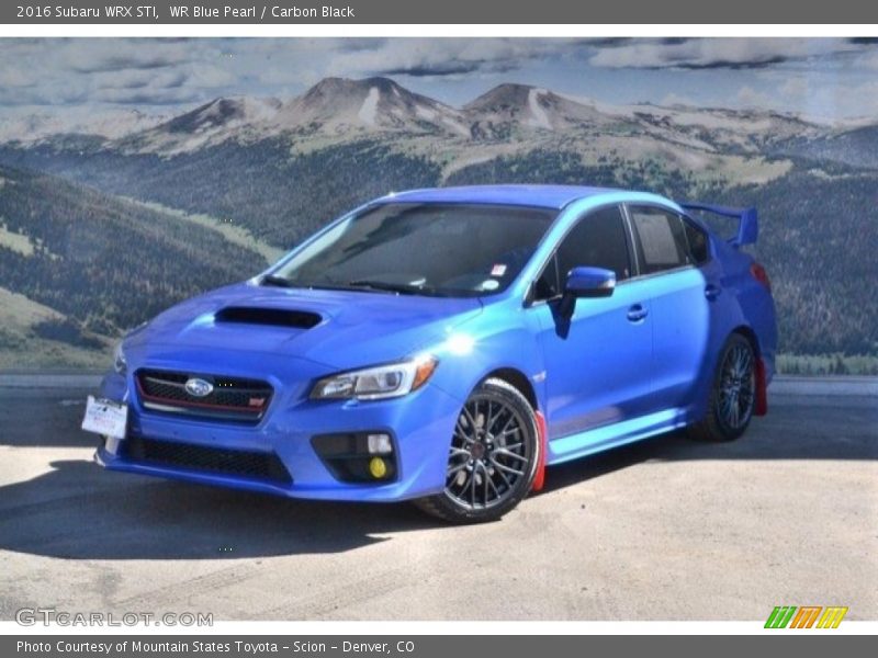WR Blue Pearl / Carbon Black 2016 Subaru WRX STI