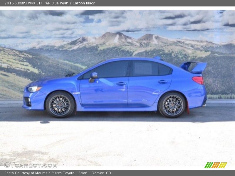 WR Blue Pearl / Carbon Black 2016 Subaru WRX STI