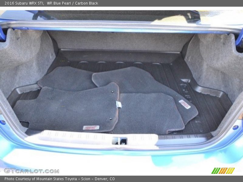 WR Blue Pearl / Carbon Black 2016 Subaru WRX STI