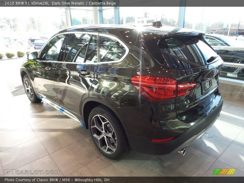 Dark Olive Metallic / Canberra Beige 2018 BMW X1 xDrive28i