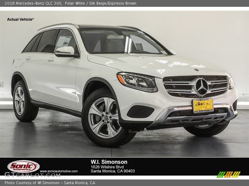 Polar White / Silk Beige/Espresso Brown 2018 Mercedes-Benz GLC 300