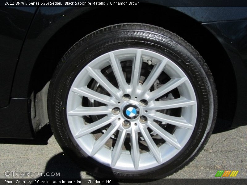 Black Sapphire Metallic / Cinnamon Brown 2012 BMW 5 Series 535i Sedan