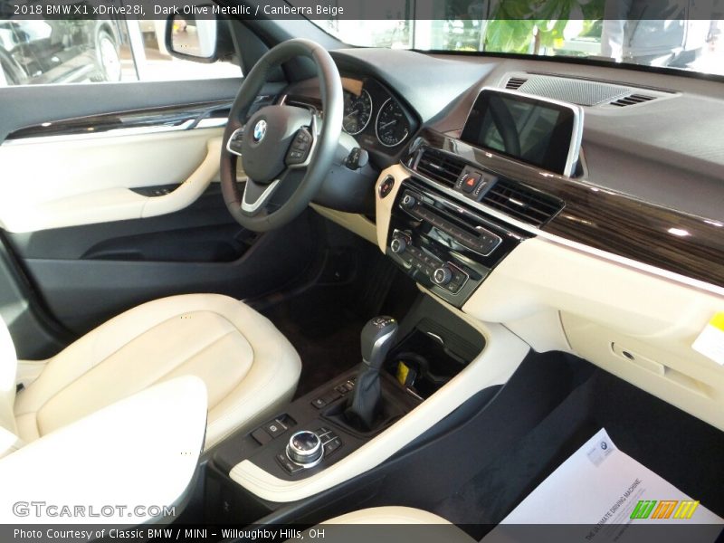 Dark Olive Metallic / Canberra Beige 2018 BMW X1 xDrive28i