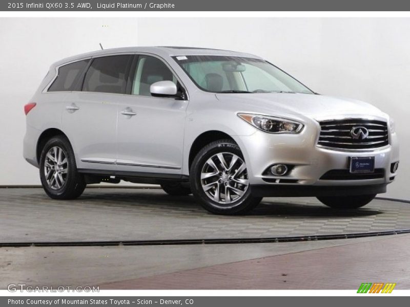 Liquid Platinum / Graphite 2015 Infiniti QX60 3.5 AWD