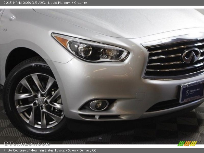 Liquid Platinum / Graphite 2015 Infiniti QX60 3.5 AWD