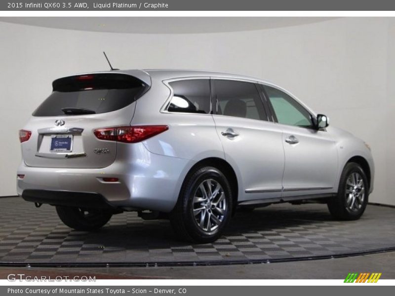 Liquid Platinum / Graphite 2015 Infiniti QX60 3.5 AWD