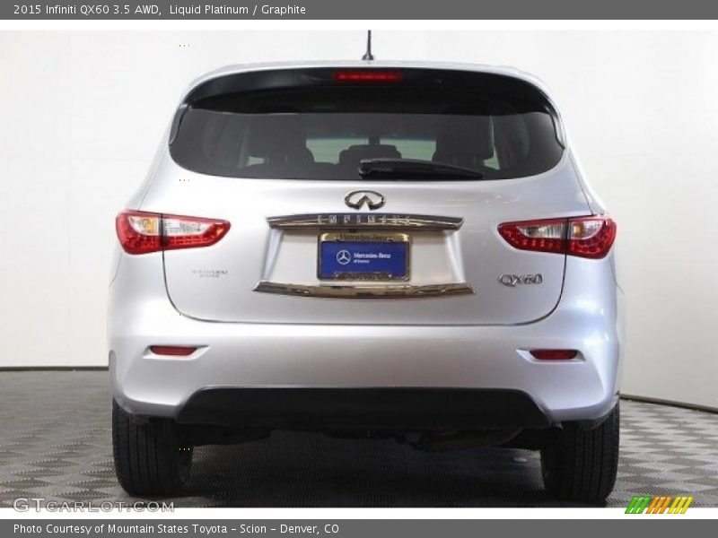 Liquid Platinum / Graphite 2015 Infiniti QX60 3.5 AWD