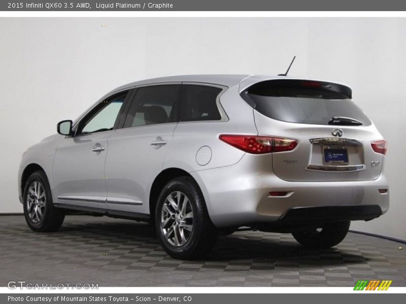 Liquid Platinum / Graphite 2015 Infiniti QX60 3.5 AWD