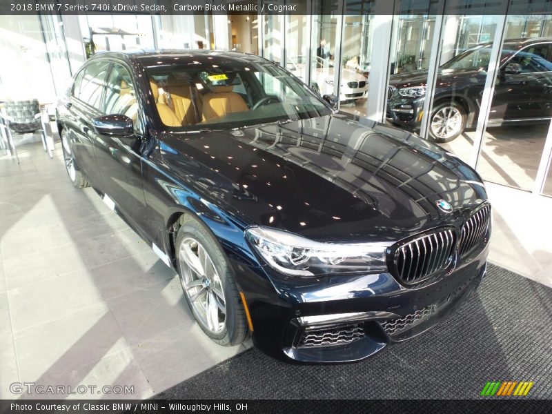 Carbon Black Metallic / Cognac 2018 BMW 7 Series 740i xDrive Sedan