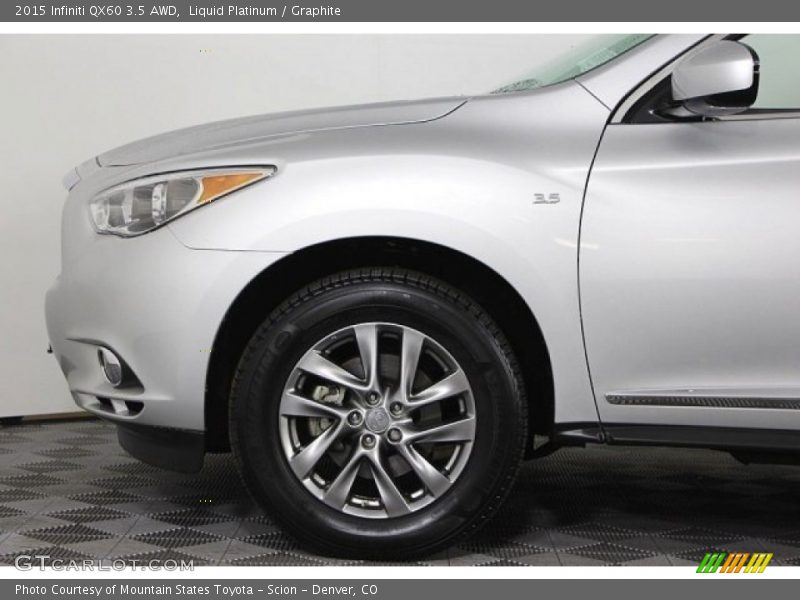 Liquid Platinum / Graphite 2015 Infiniti QX60 3.5 AWD