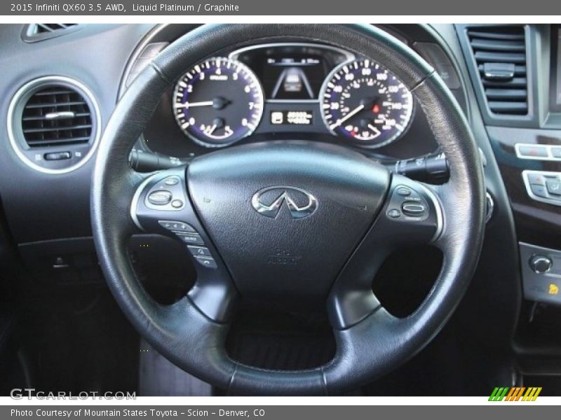 Liquid Platinum / Graphite 2015 Infiniti QX60 3.5 AWD