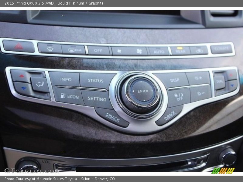 Liquid Platinum / Graphite 2015 Infiniti QX60 3.5 AWD