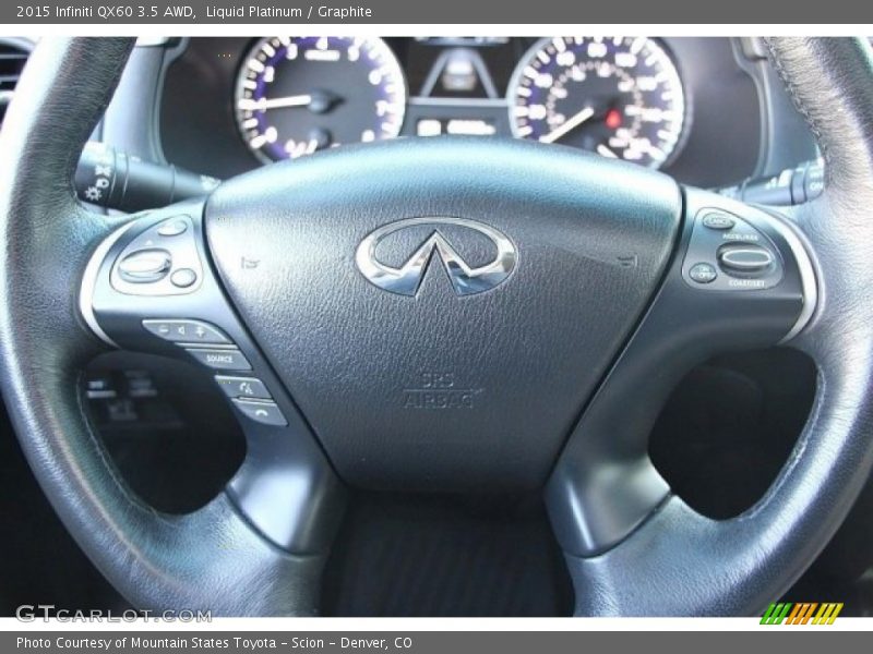 Liquid Platinum / Graphite 2015 Infiniti QX60 3.5 AWD