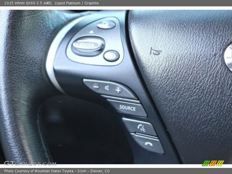 Liquid Platinum / Graphite 2015 Infiniti QX60 3.5 AWD
