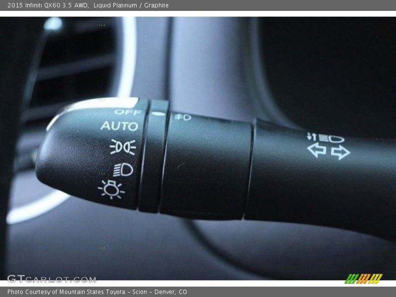 Liquid Platinum / Graphite 2015 Infiniti QX60 3.5 AWD