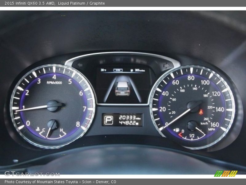 Liquid Platinum / Graphite 2015 Infiniti QX60 3.5 AWD