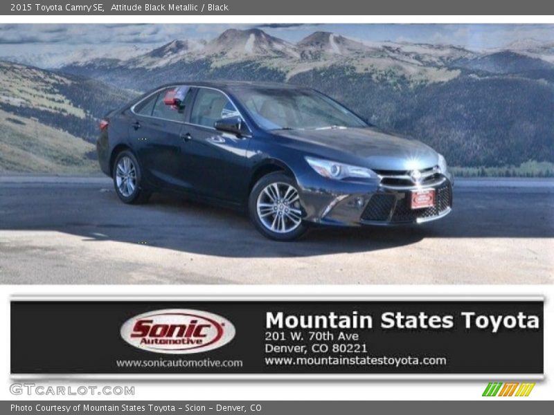 Attitude Black Metallic / Black 2015 Toyota Camry SE