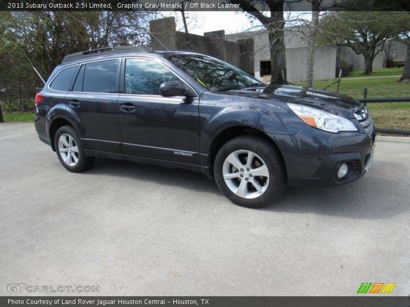 Graphite Gray Metallic / Off Black Leather 2013 Subaru Outback 2.5i Limited