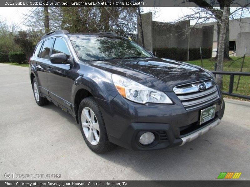 Graphite Gray Metallic / Off Black Leather 2013 Subaru Outback 2.5i Limited