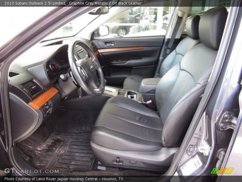 Graphite Gray Metallic / Off Black Leather 2013 Subaru Outback 2.5i Limited