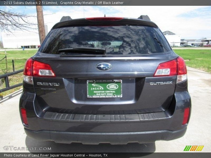 Graphite Gray Metallic / Off Black Leather 2013 Subaru Outback 2.5i Limited