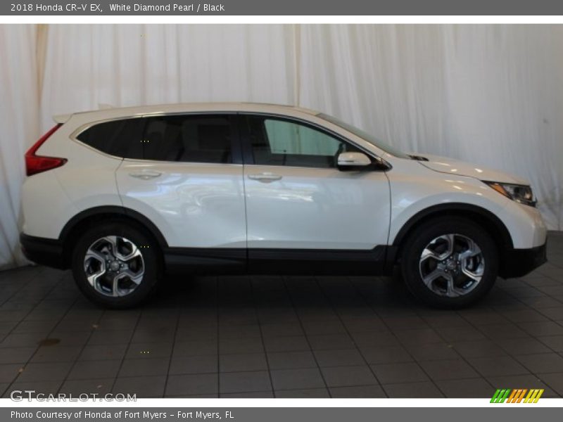 White Diamond Pearl / Black 2018 Honda CR-V EX