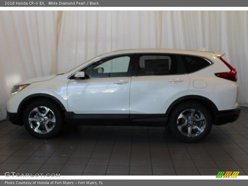 White Diamond Pearl / Black 2018 Honda CR-V EX