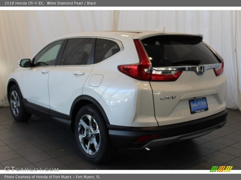 White Diamond Pearl / Black 2018 Honda CR-V EX