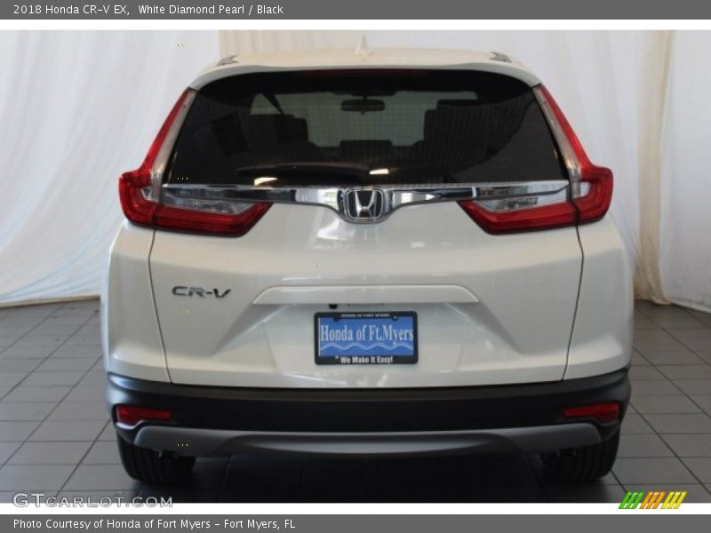 White Diamond Pearl / Black 2018 Honda CR-V EX