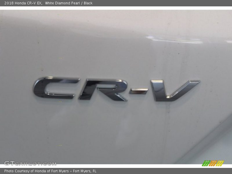 White Diamond Pearl / Black 2018 Honda CR-V EX