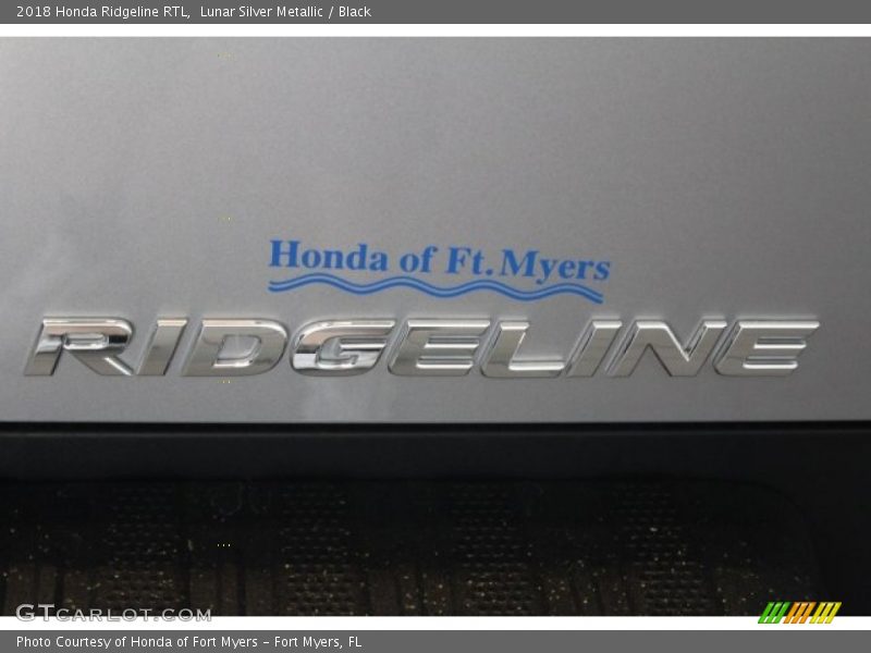 Lunar Silver Metallic / Black 2018 Honda Ridgeline RTL
