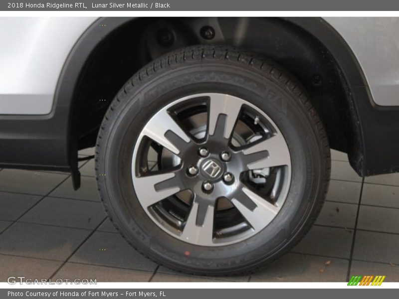 Lunar Silver Metallic / Black 2018 Honda Ridgeline RTL