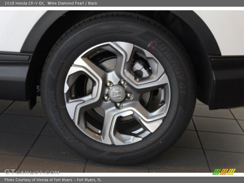 White Diamond Pearl / Black 2018 Honda CR-V EX