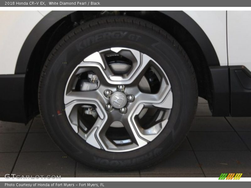 White Diamond Pearl / Black 2018 Honda CR-V EX