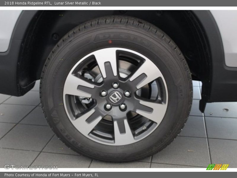 Lunar Silver Metallic / Black 2018 Honda Ridgeline RTL