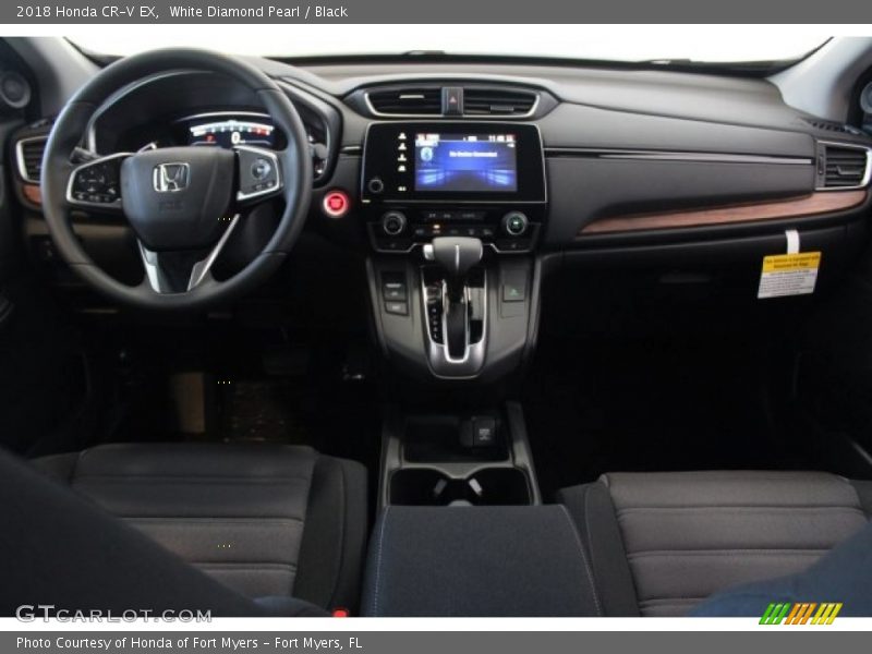 White Diamond Pearl / Black 2018 Honda CR-V EX