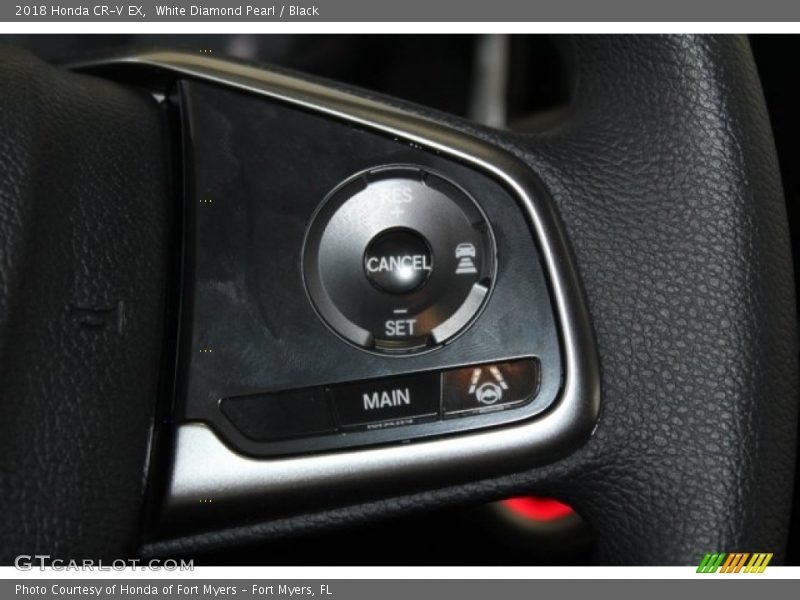 White Diamond Pearl / Black 2018 Honda CR-V EX
